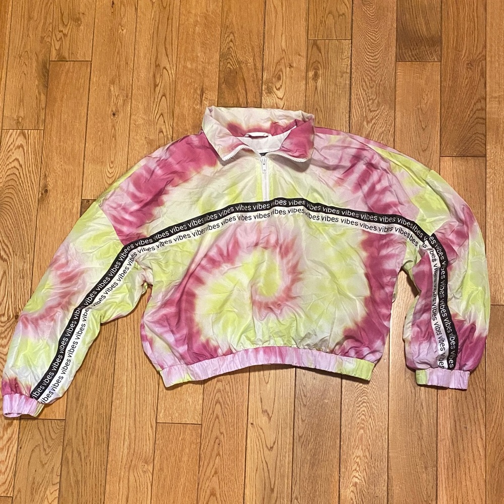 Tie-Dye Pullover with Vibes Tape